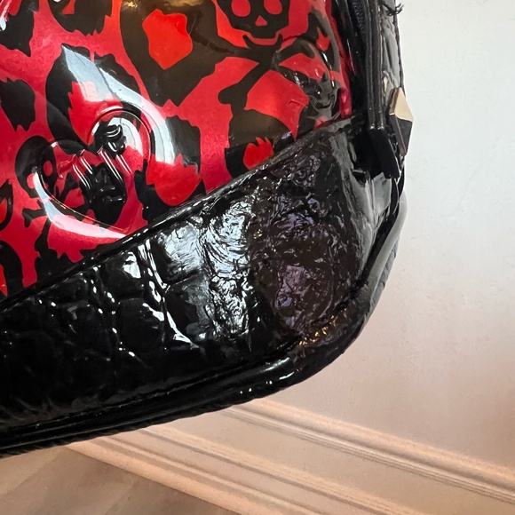 Loungefly Leopard Skull Embossed Dome Purse Bag & Wallet RARE - Has Flaw - Picture 16 of 16